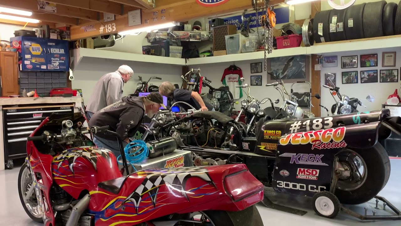 Jessco racing Landspeed motorcycle 3000cc v-twin