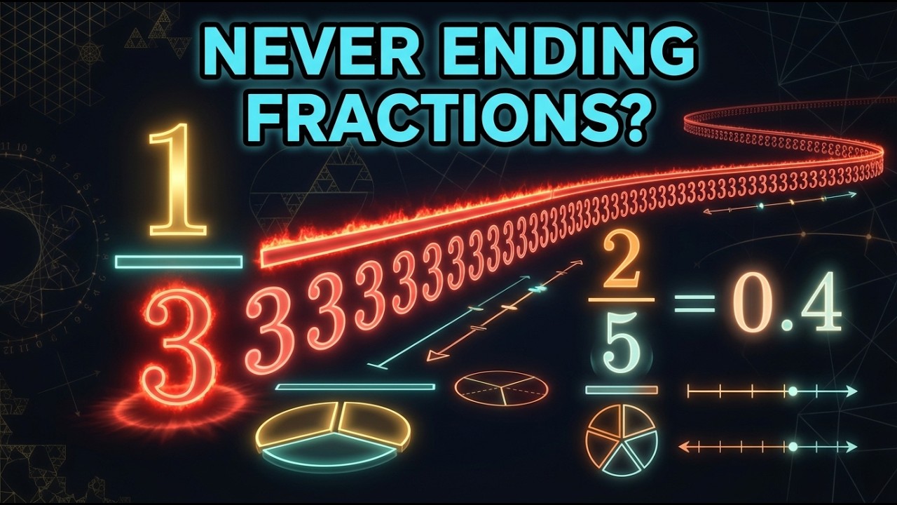 Why Do Some Fractions NEVER End? - Convert to Decimals Visually
