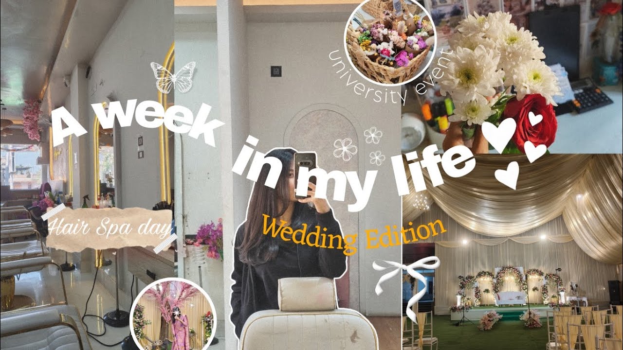 A week in my life vlog 💌 university event, hair spa day, wedding, glimpse of my life 🍁