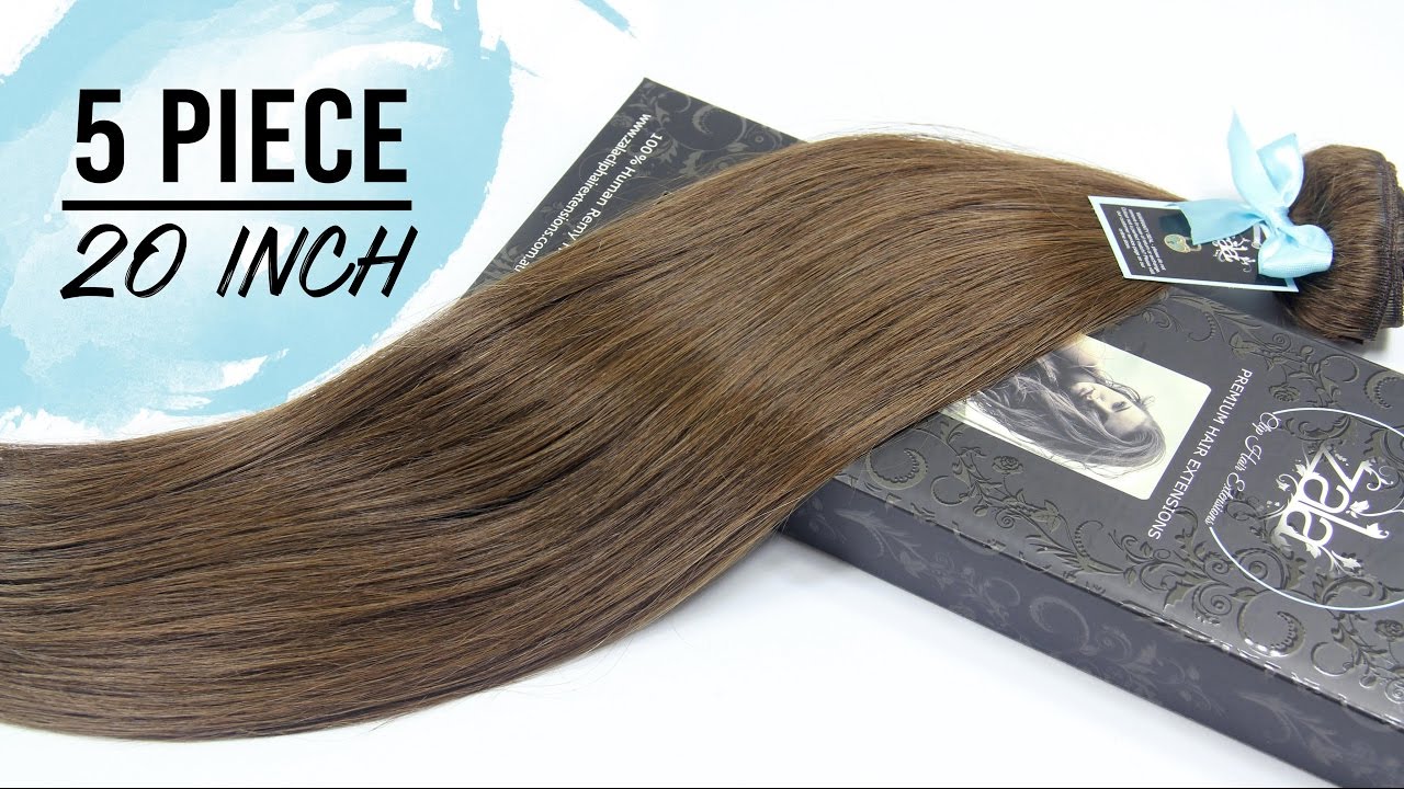 ZALA Chestnut Brown #6 Clip-in Hair Extensions 20-Inch 5-Piece