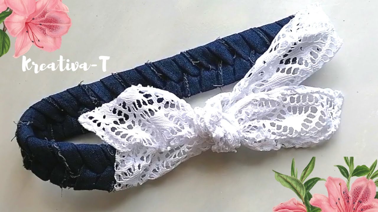 Diadema-turbante trenza de espiga (diseño original)