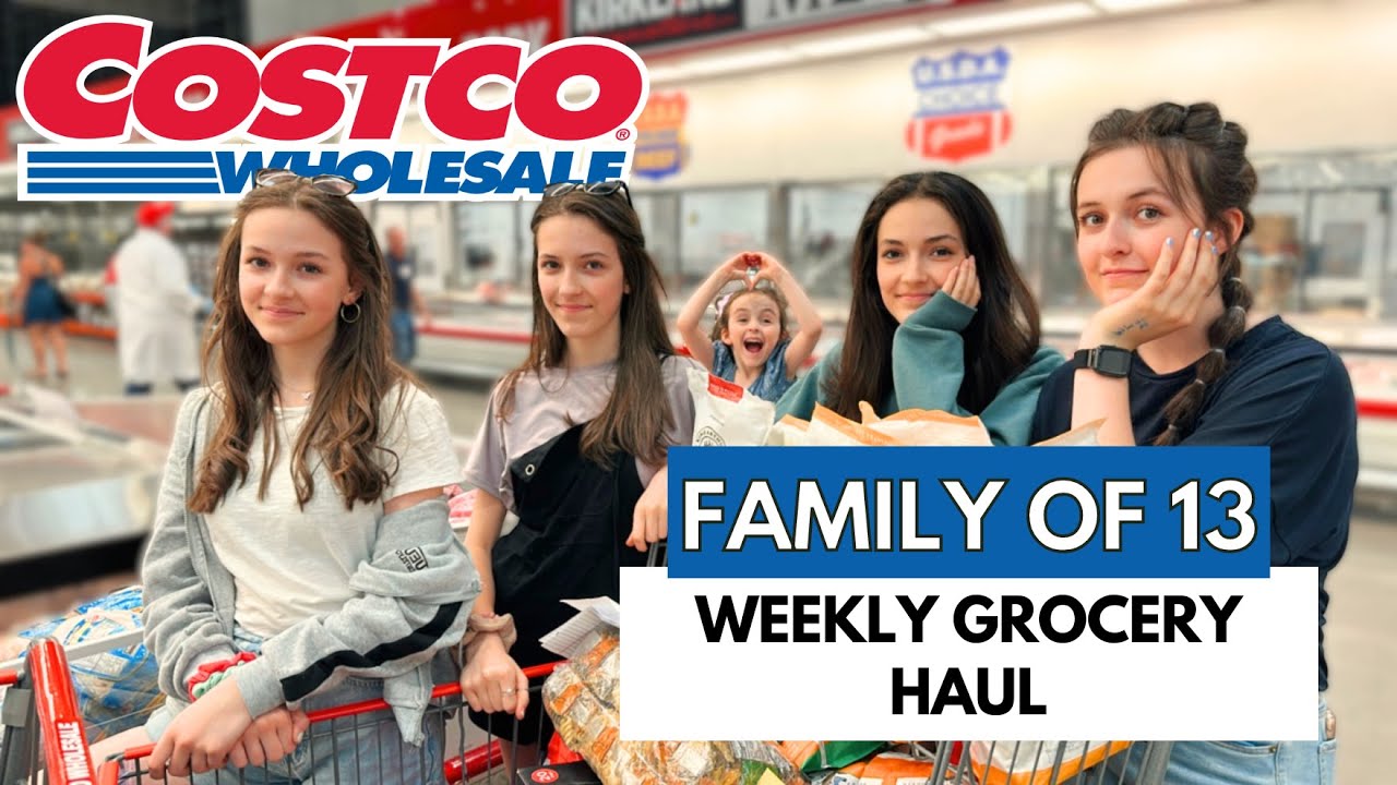 SHOPPING WITH 10 KIDS! MASSIVE WEEKLY COSTCO GROCERY HAUL! FAMILY OF 13! SHOP WITH ME!