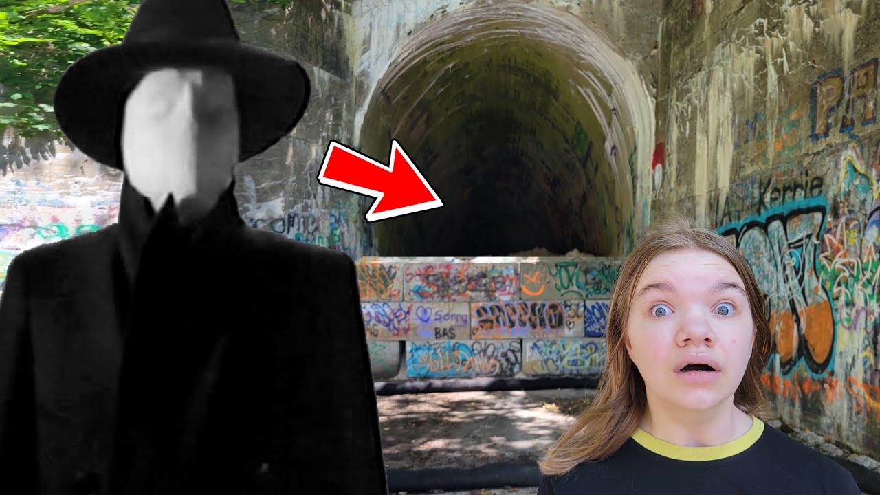 CHARLIE NO-FACE HAUNTED TUNNEL!