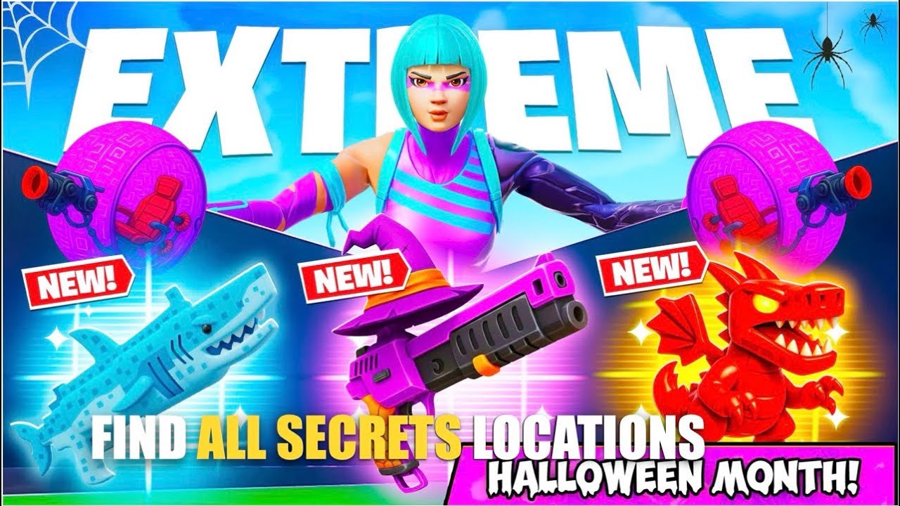 EXTREME 1V1 FREE FOR ALL ALL GUNS MAP FORTNITE CREATIVE - ALL SECRETS LOCATIONS PART 11