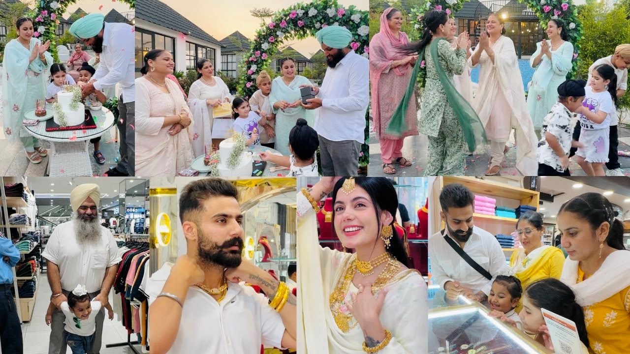 SEHAJ NE KITIAN PAPA DE BIRTHDAY DIAN PREPARATIONS | BIRTHDAY GIFTS | GOLD JEWELLERY | INDER & KIRAT