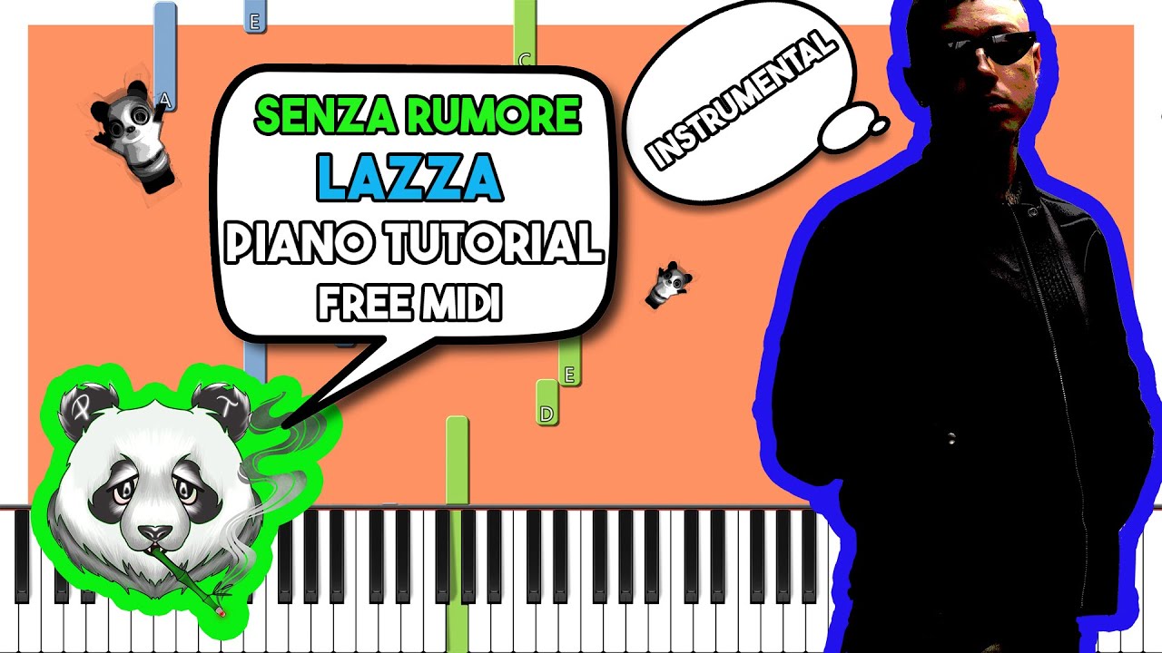 LAZZA - SENZA RUMORE (CONCERTOS) - INSTRUMENTAL Piano Tutorial