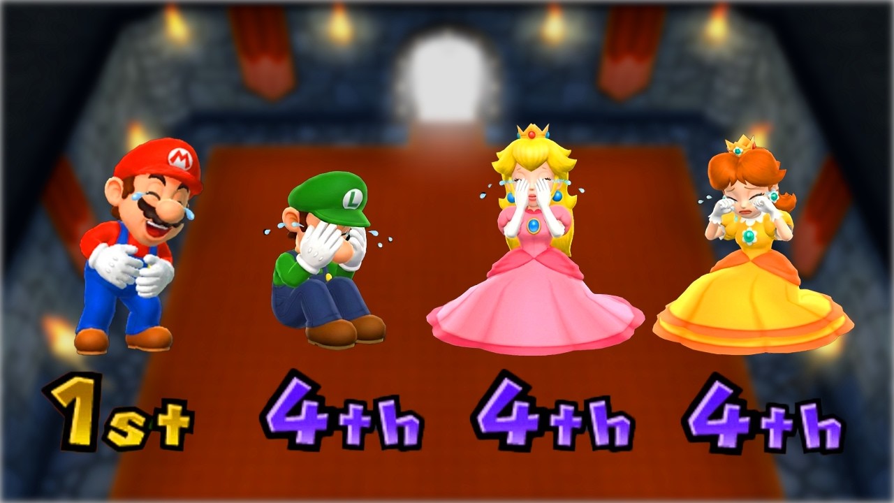 【マリオパーティ9】ミニゲームマリオVsルイージVsピーチVsデイジー(マスターCOM)