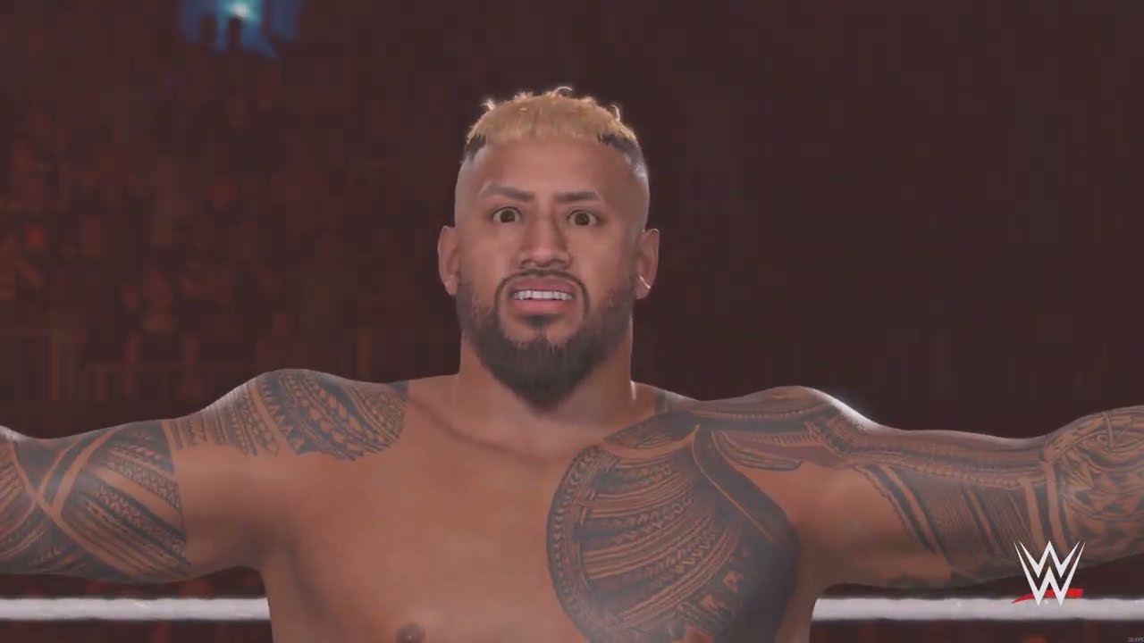 WWE 2K25 Jey Uso vs Solo Sikoa Bloodline Rules Match Backlash
