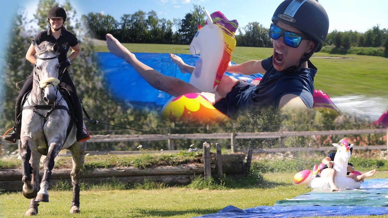 Slip and Slide after a HORSE