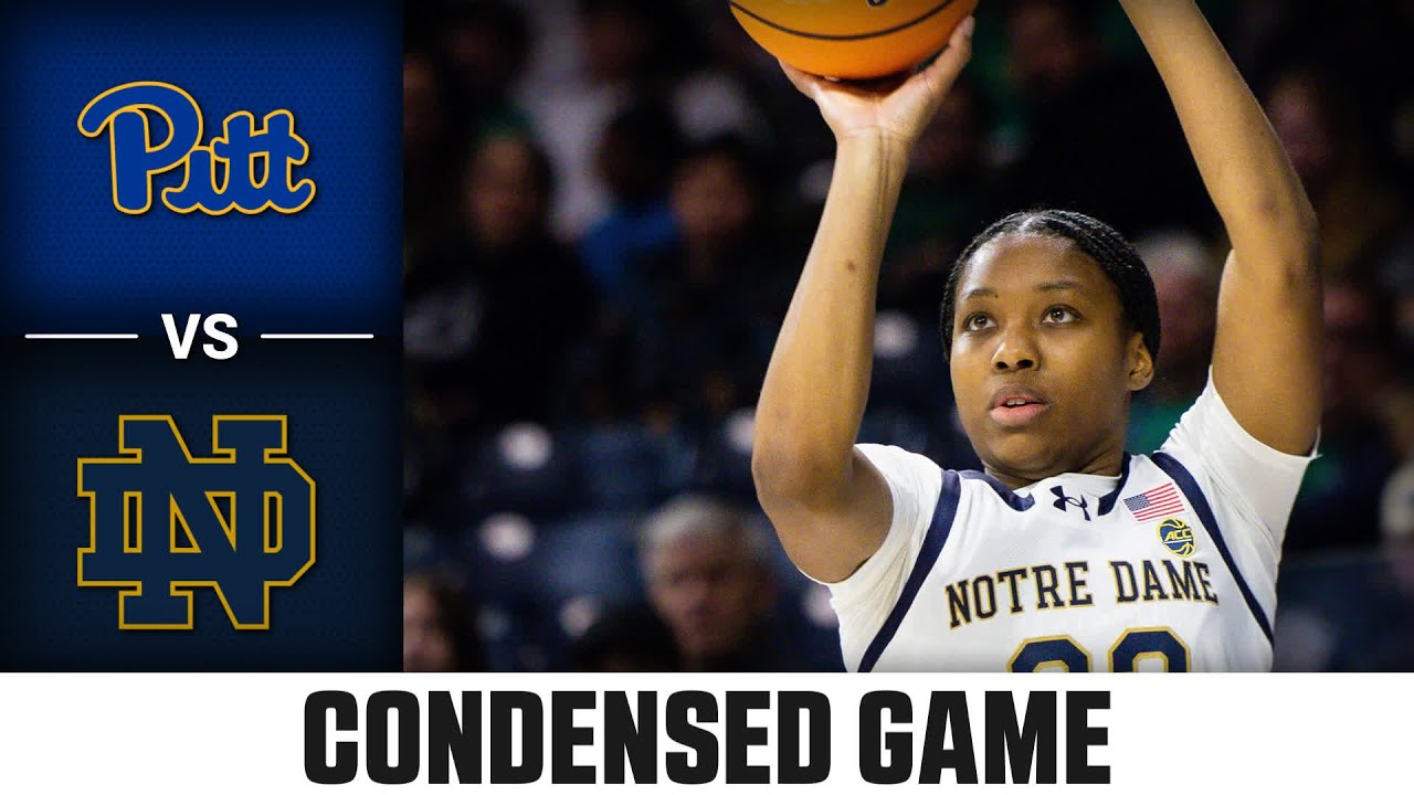 Pitt vs. Notre Dame Condensed Game | 2025-26 ACC Women’s Basketball
