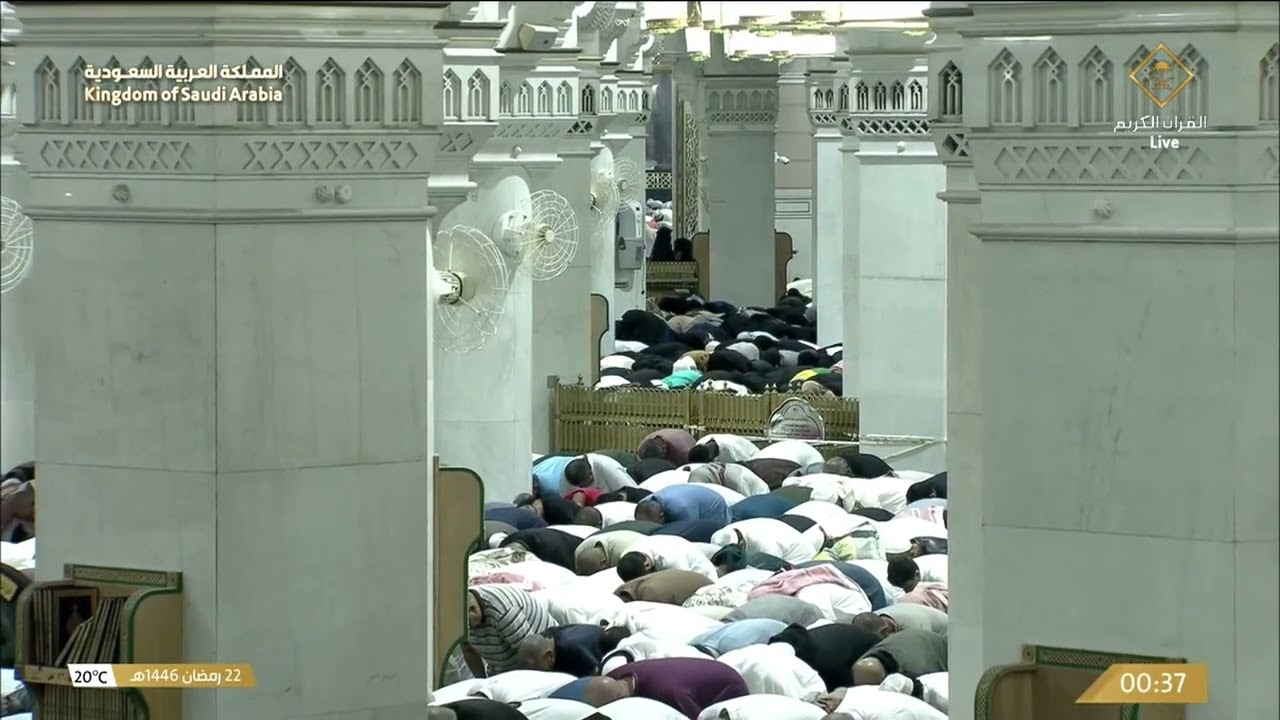 صلاة التهجد من المسجد الحرام بـ #مكة_المكرمة ليلة 22 #رمضان 1446هـ