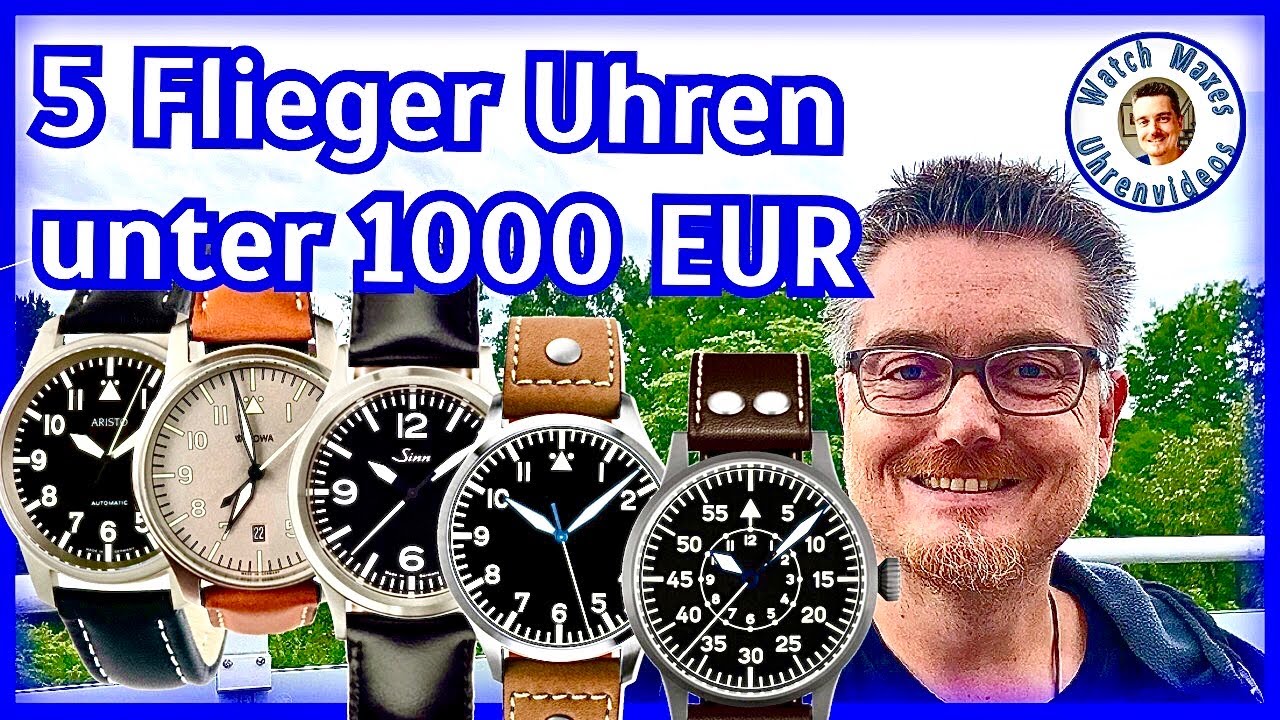 5 Fliegeruhren unter 1000 EUR | Deutsche Uhrenmarken