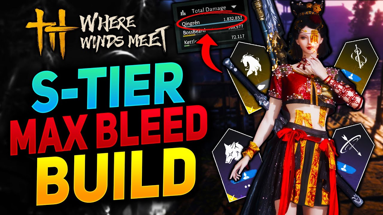 God Tier Strategic Sword/Heavenquaker Spear BLEED Build for MAX DPS in Where Winds Meet!