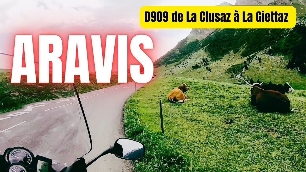 Route D909 Col des Aravis - de La Clusaz à La Giettaz - BMW F800GT/F900XR