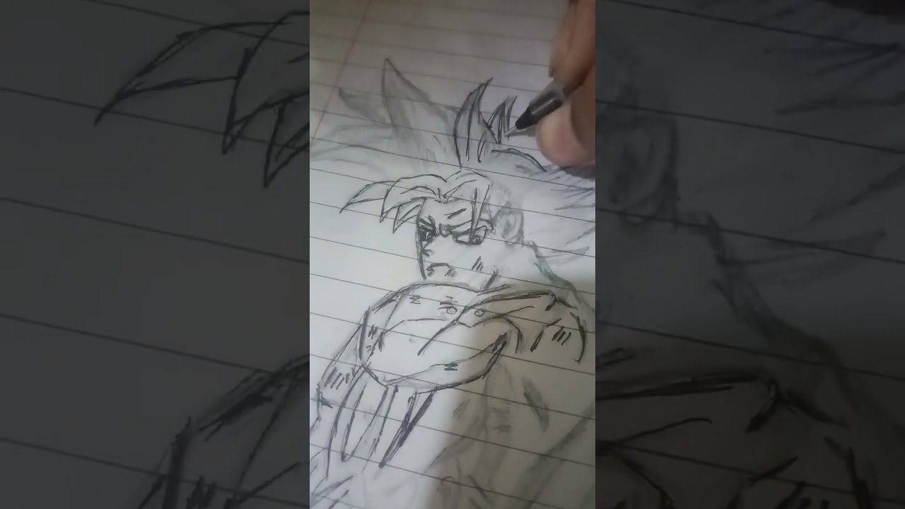 I draw goku and vegeta part 1
