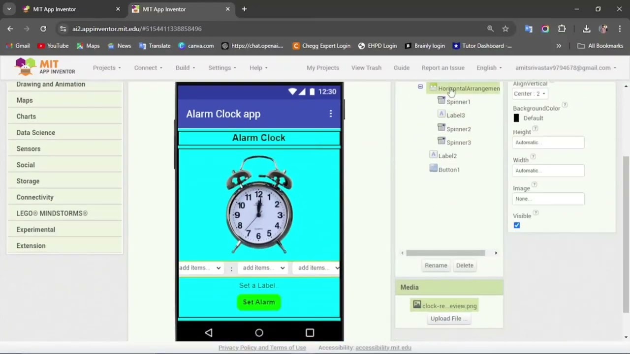 Build an Alarm Clock App in MIT App Inventor | Step-by-Step Tutorial for Beginners