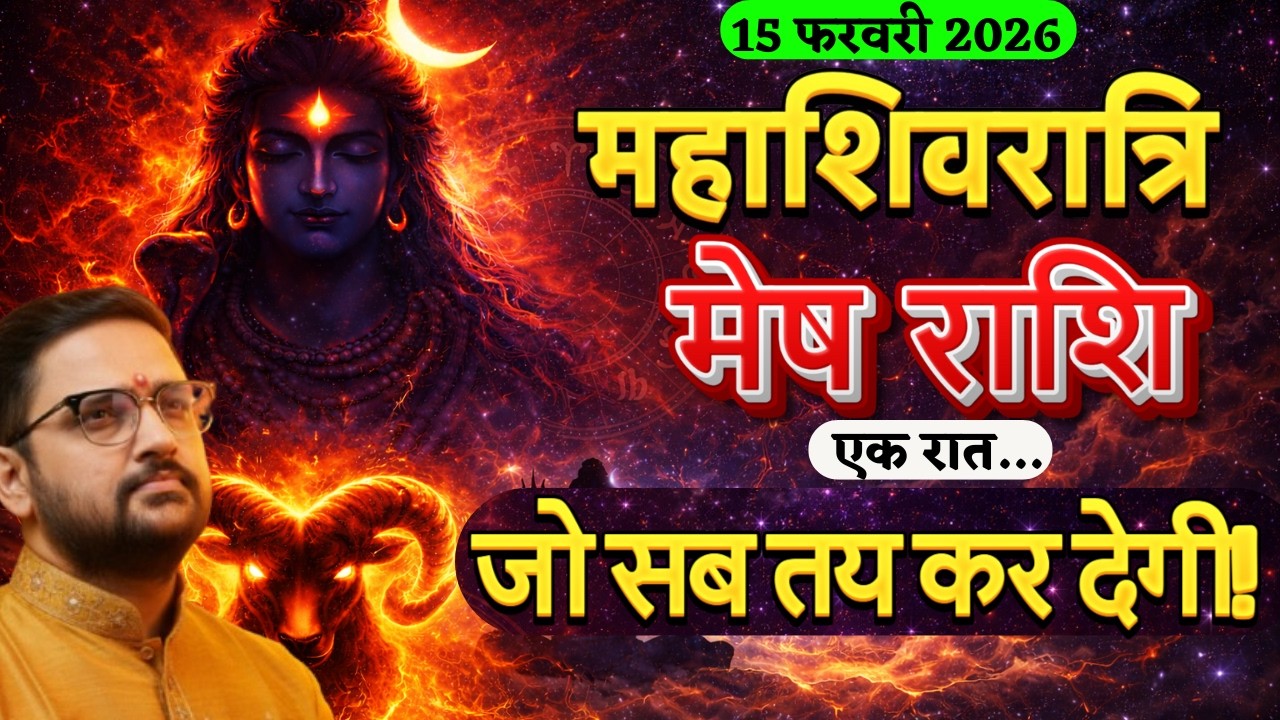 15 फरवरी 2026 महाशिवरात्रि | मेष राशि का भाग्य उदय काल | Mesh Rashi | Aries | Astro Mukti