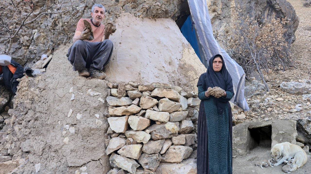 Cave life and survival in the mountains | Cave reconstruction and the harsh life of nomads