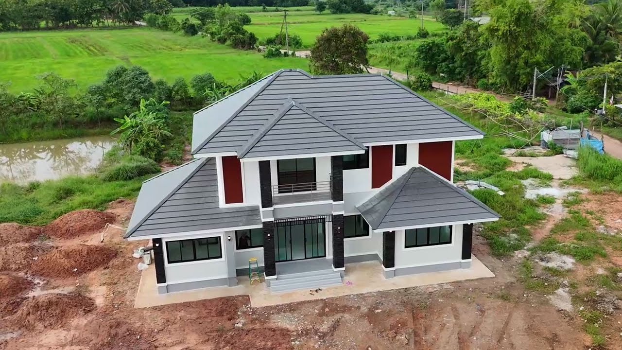 งบ 3.2 ล้าน ได้บ้าน 2 ชั้น Contemporary หรูขนาดนี้!? | ขอนแก่น