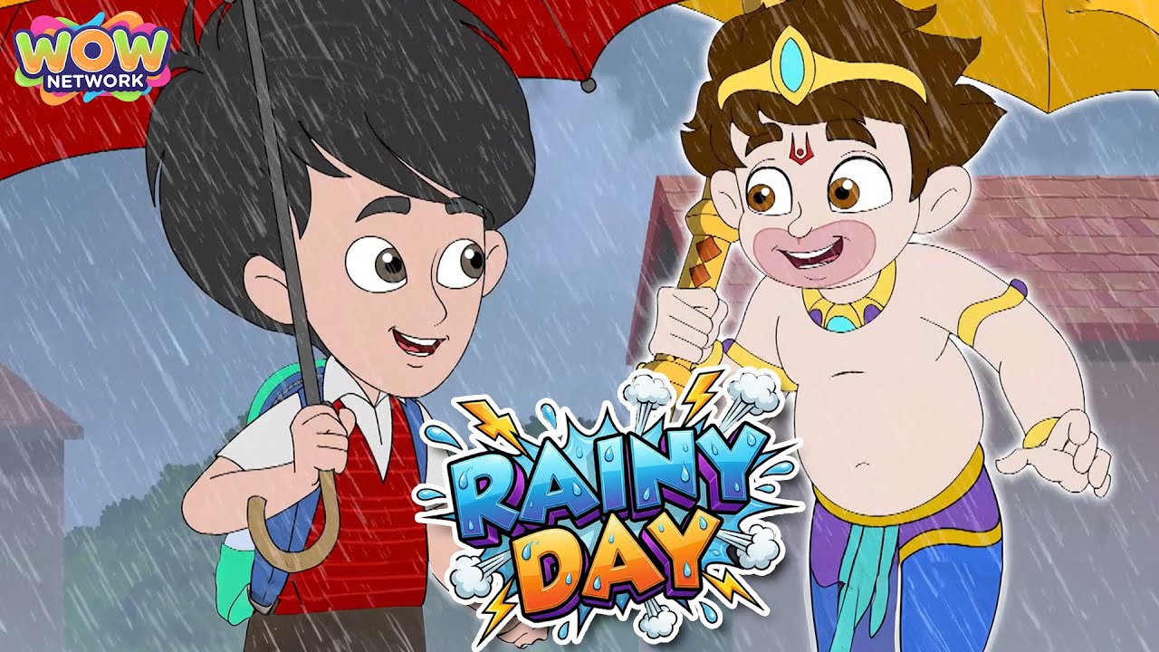 Rainy Day | Selfie with Bajrangi | Season 01 | Hindi Cartoon For Kidz | Wow Network