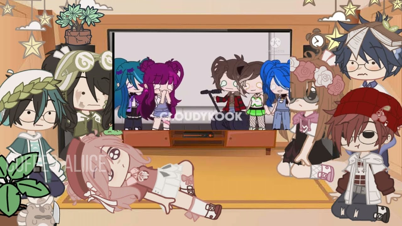 《☕ Past YHS reacts to itsfunneh and KREW || Gacha Club ☕》
