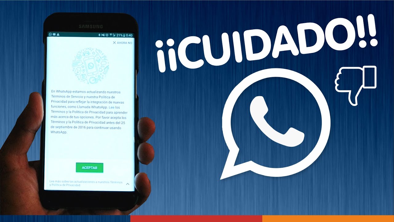 WHATSAPP CAMBIA SUS CONDICIONES ¡¡CUIDADO!!