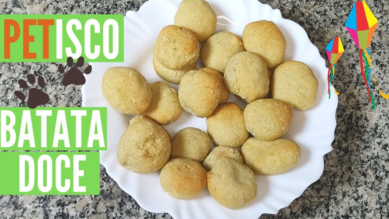 PETISCO DE BATATA DOCE PARA CÃES (Especial Festa Junina)