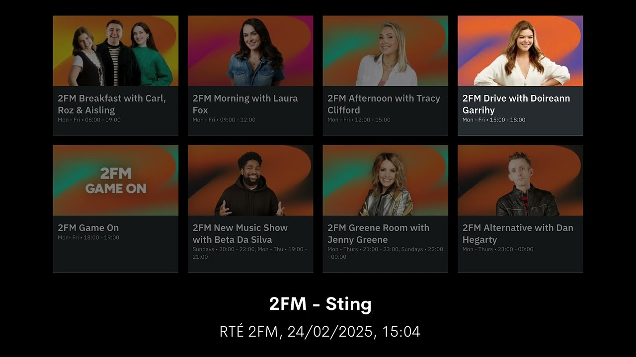 RT&Eacute; 2FM - Rebrand Launch (Drive with Doireann Garrihy) - February 24, 2025