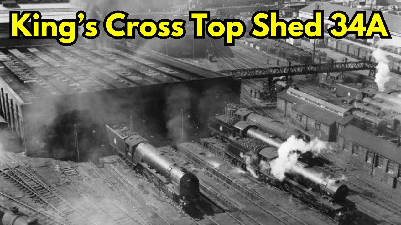 King’s Cross Top Shed 34A – The Biggest Steam Shed London Lost #kingscross #fyp #locomotive #london