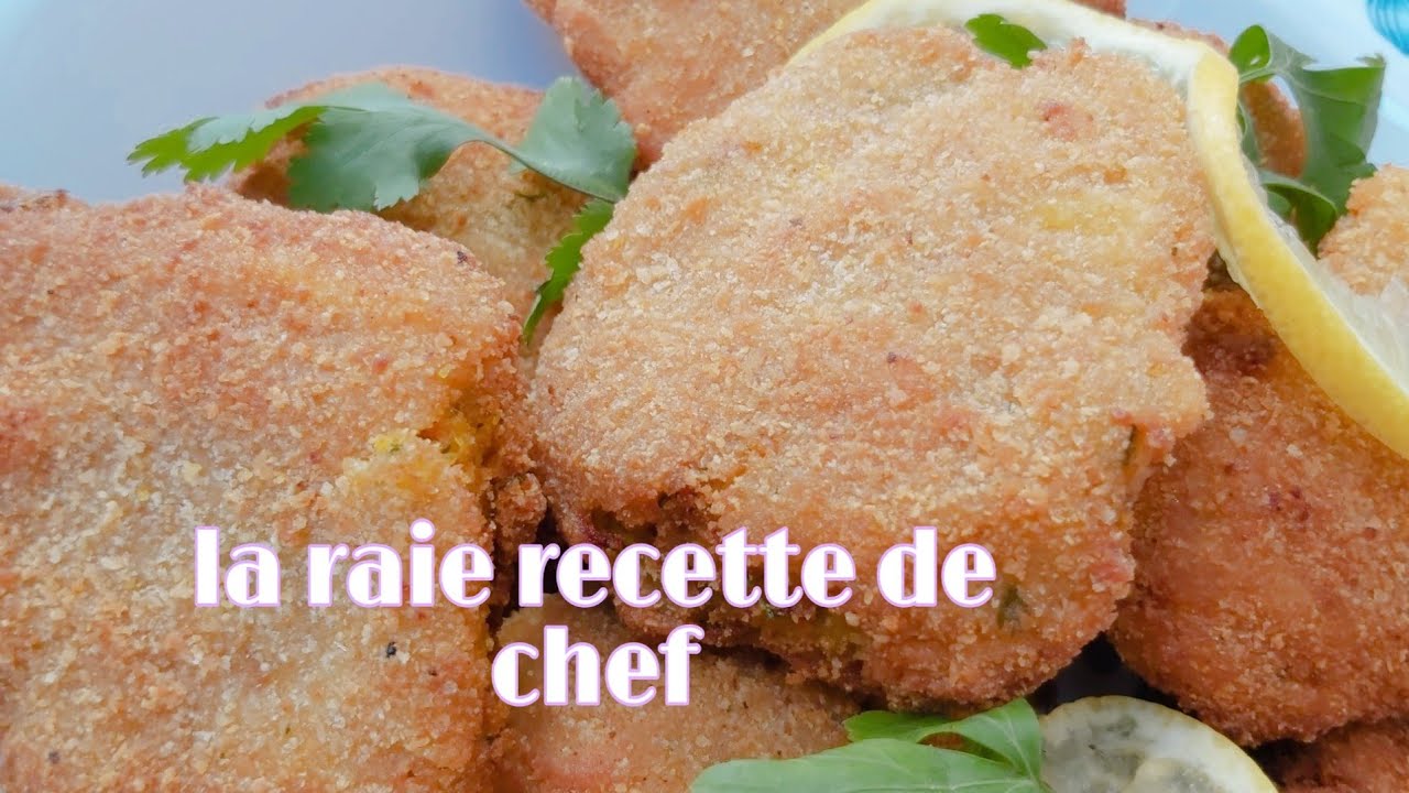 Poissons la raie façon chef   سمك الراية الرائع 😉👩‍🍳