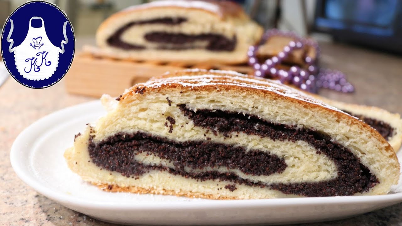 Mohnstollen Russische Mohnrolle, super saftiges  Weihnachtsrezept