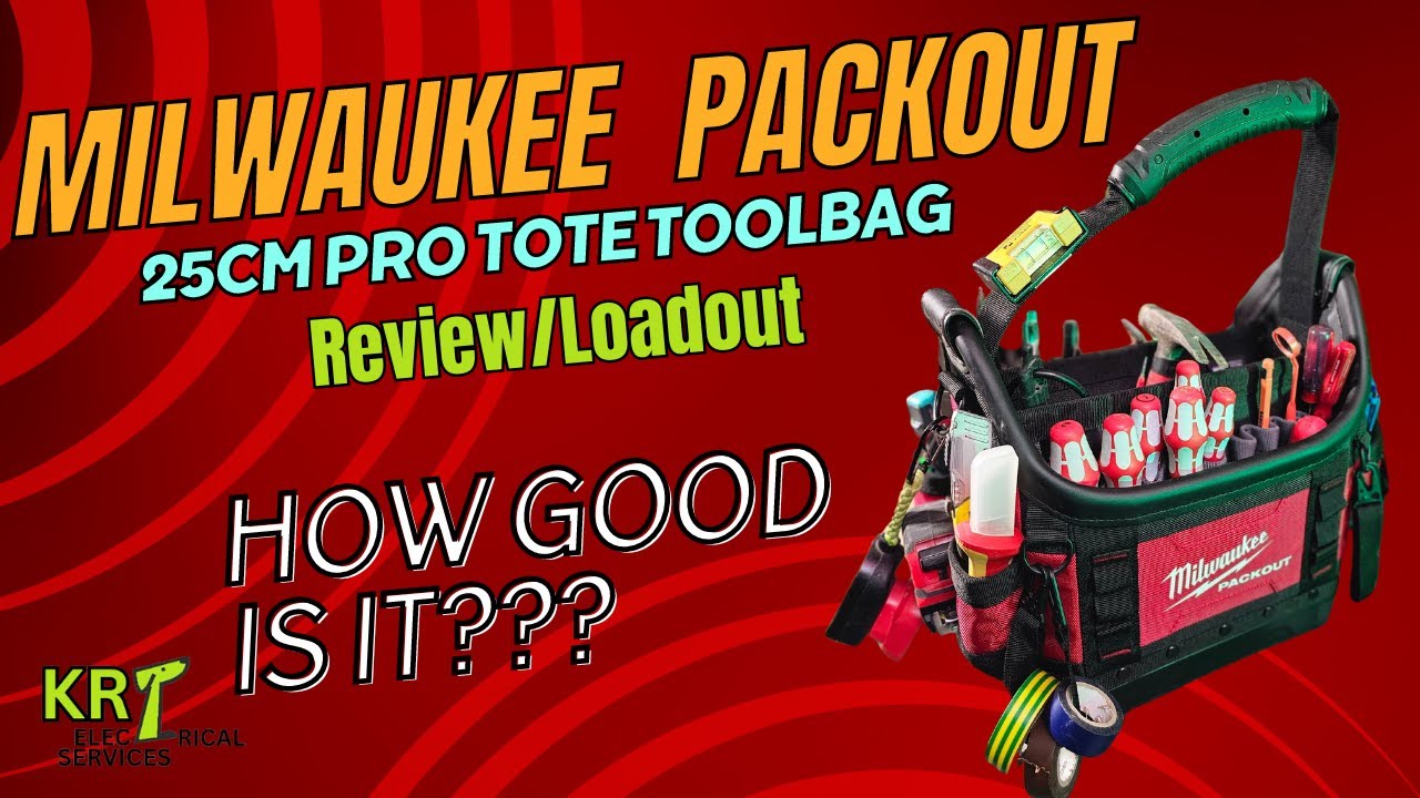 Обзор сумки для инструментов Milwaukee PACKOUT 25CM Pro Tote / Снаряжение для электрика