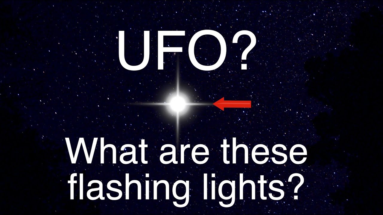 UFO? What are these strange light flashes in the sky?