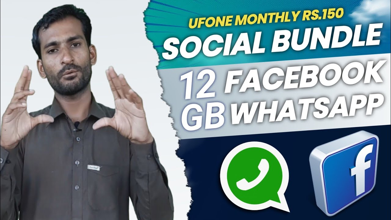Ufone Monthly Social Package Facebook Whatsapp 12 GB || Ufone Cheap Price Monthly Social Bundle