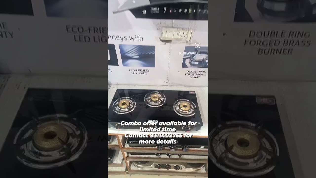 Chimney + cooktop + Installation kit + installation + steam iron  Offer for limited time