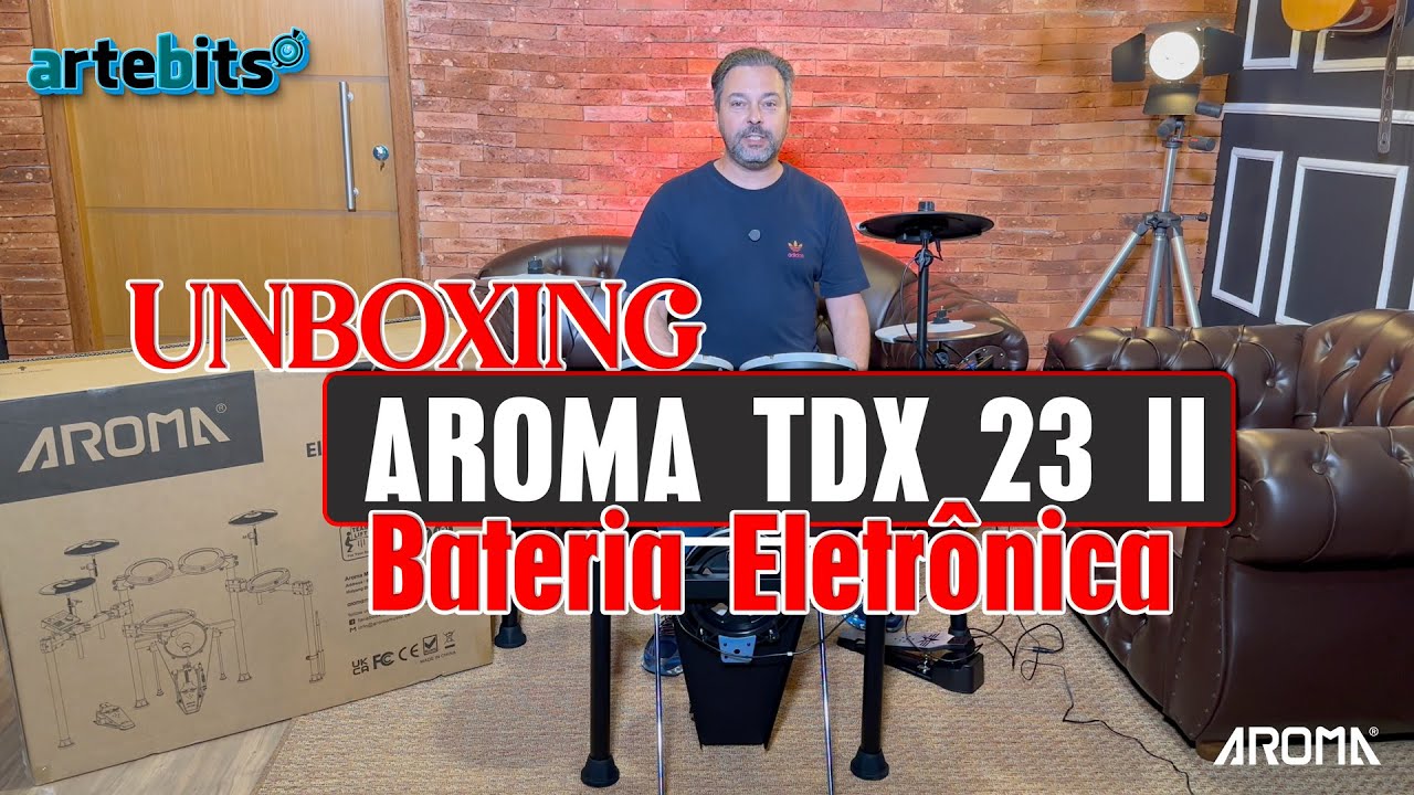 UNBOXING BATERIA ELERÔNICA AROMA TDX 23 II - ARTEBITS PRODUTORA