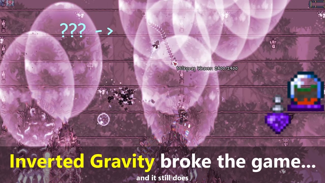 Inverted Gravity in Terraria broke the game ─ Once they were, and they are now...