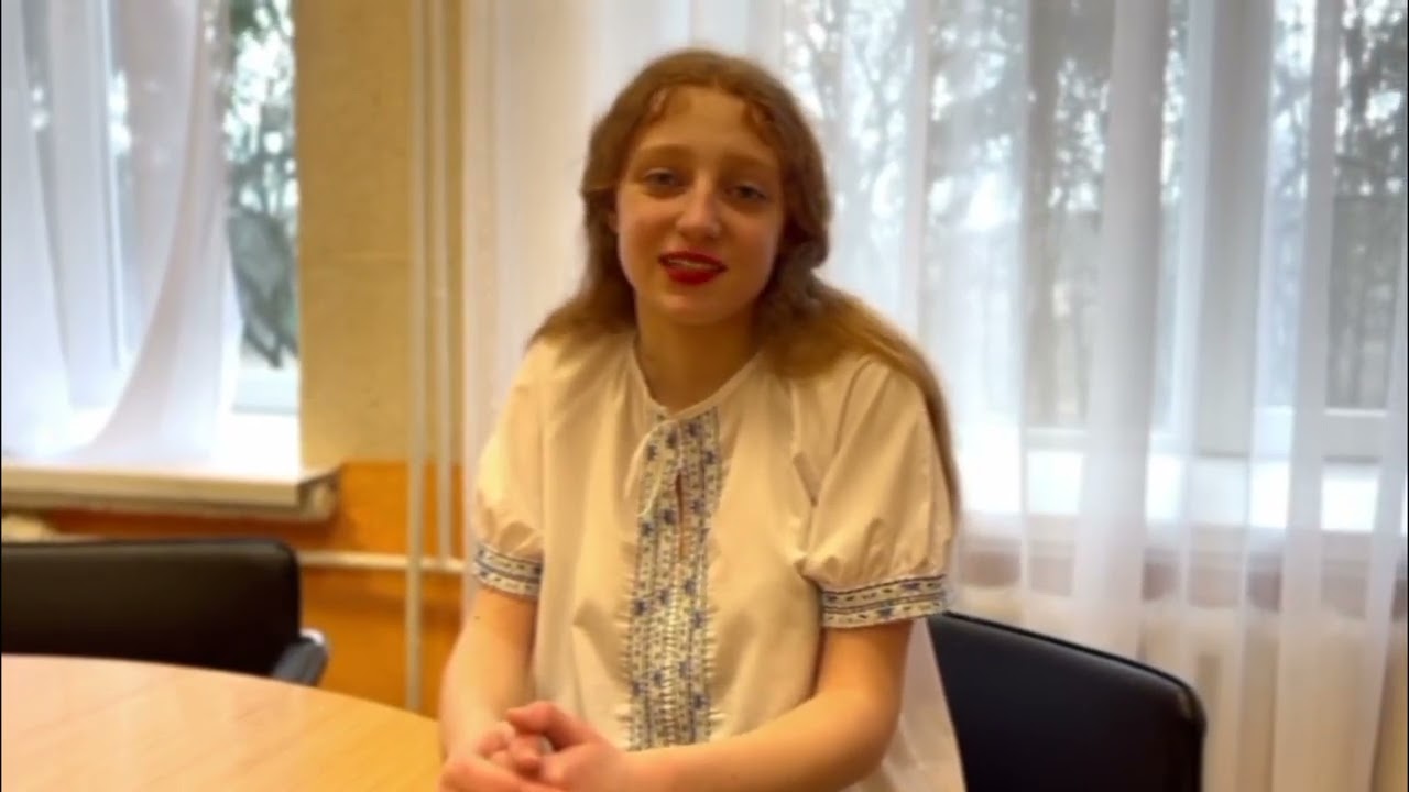 Поліна Помазан читає поезію Тараса Шевченка 