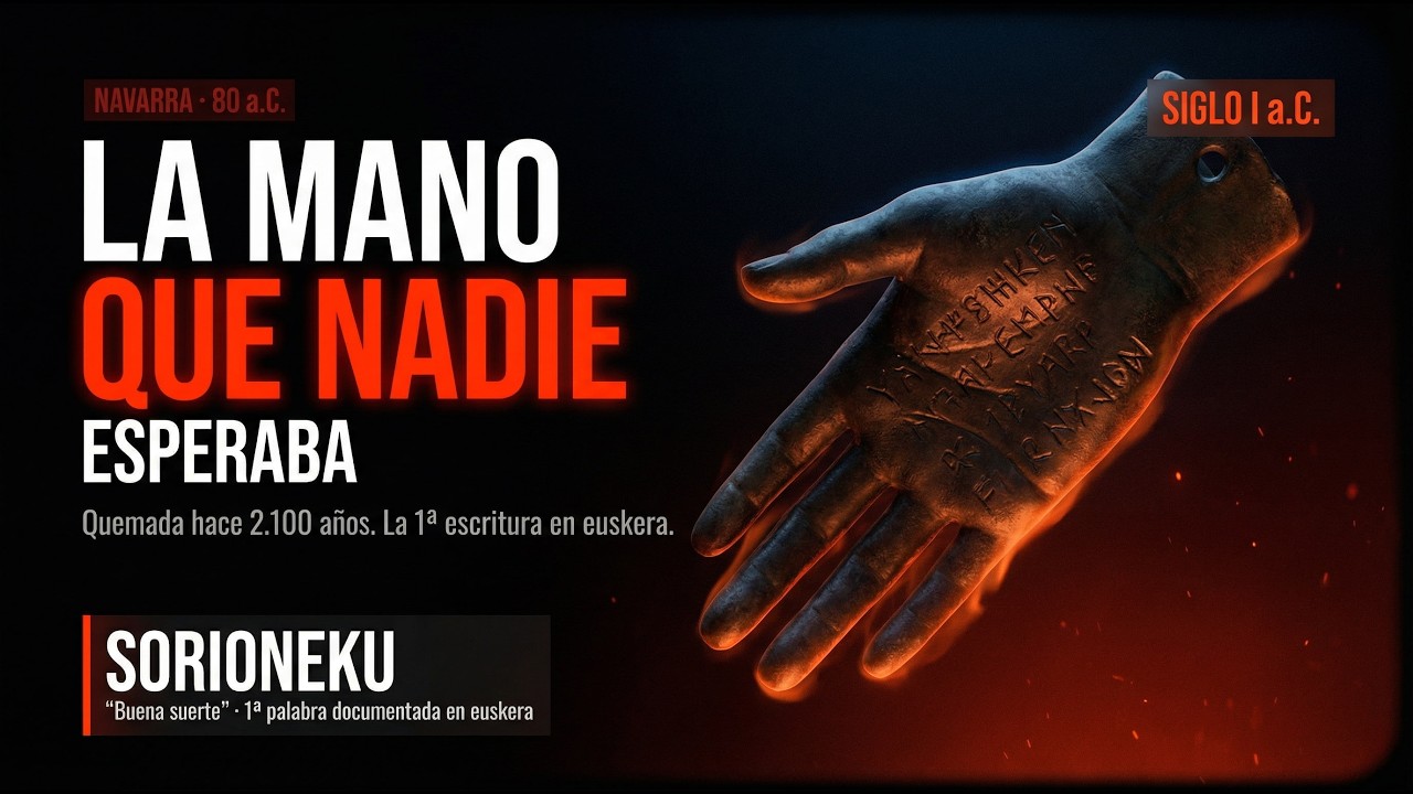 La MANO DE IRULEGI: enterrada 2.100 años, destruida en 80 a.C. | La 1ª escritura vasca