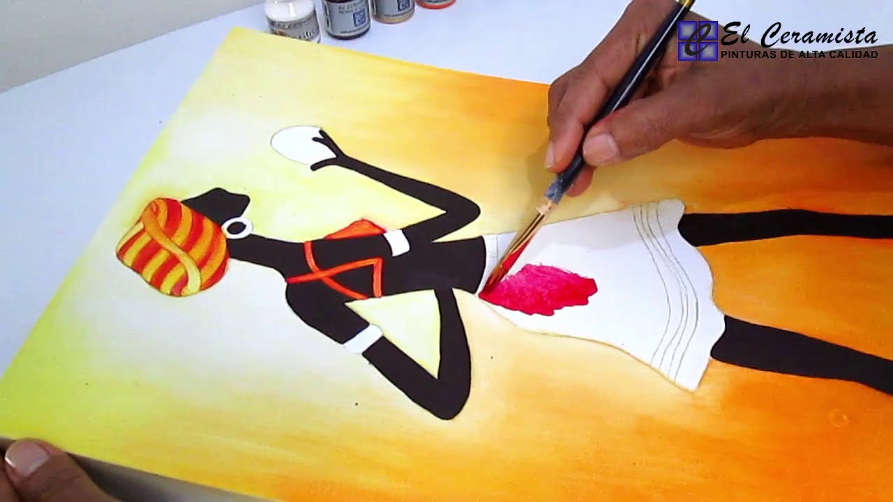 🎥 PINTANDO NEGRA AFRICANA EN MADERA 🎨🖌