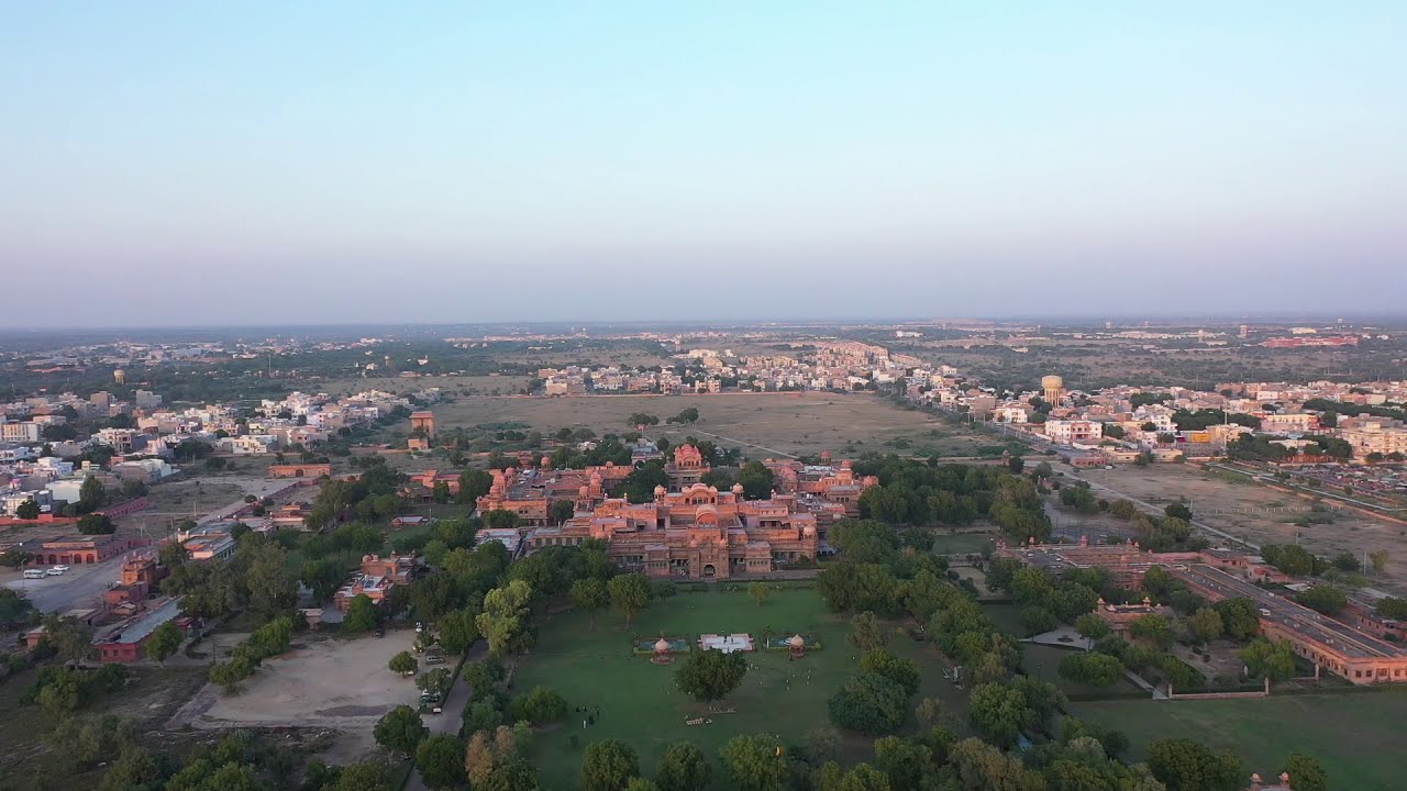 Laxmi Palace Bikaner drone view drone footage
