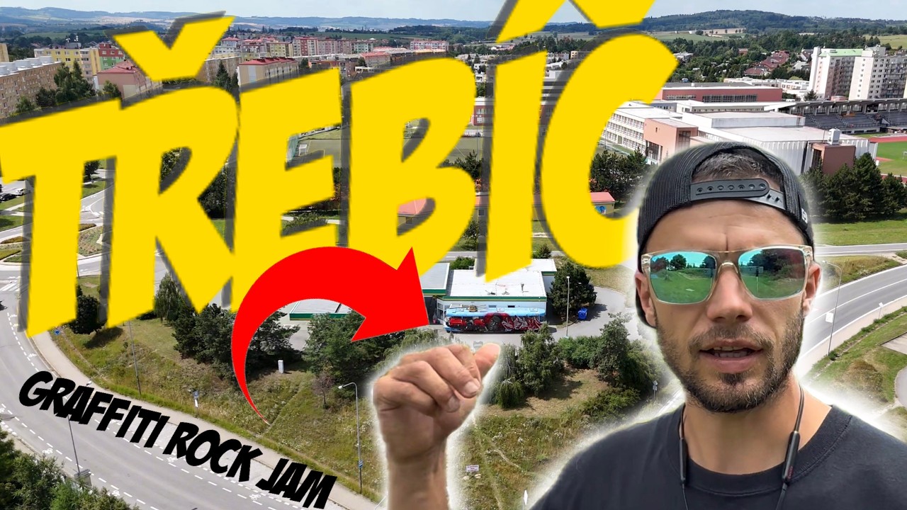 JE TO GRAFFITI JAM nebo FESTIVAL? Graffiti Rock Jam Třebíč 🎨 vlog 24/2025