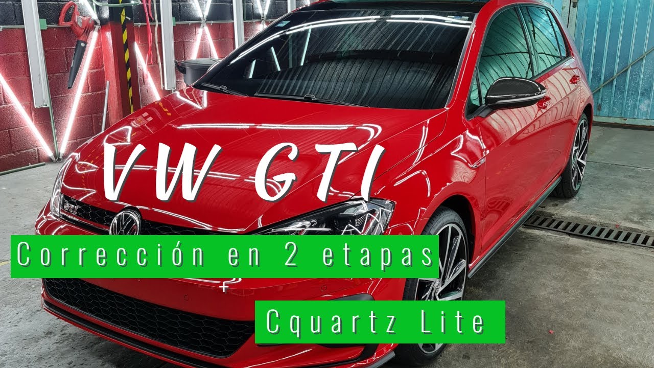 Brillo y acabado brutal en este GTI Rojo, 2 pasos de pulido y Cquartz Lite