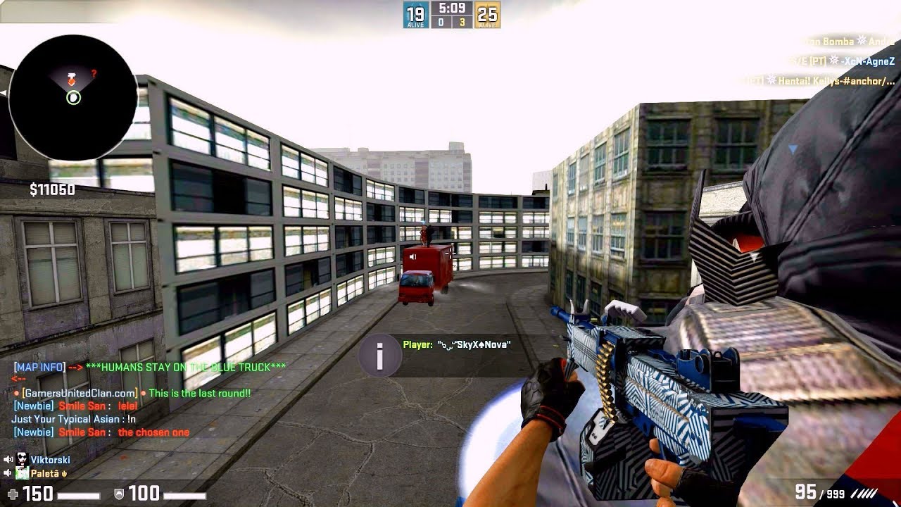 CS:GO - Zombie Escape Mod Gameplay on Shaun_of_the_Dead map - GUC Server