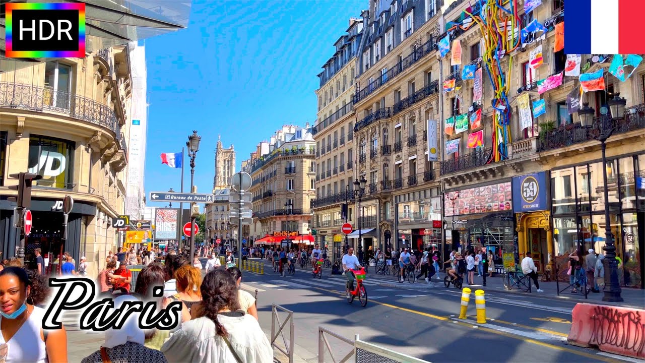🇫🇷【HDR 4K】Paris Summer Walk - Rue de Rivoli to Hôtel de Ville (July 2021)