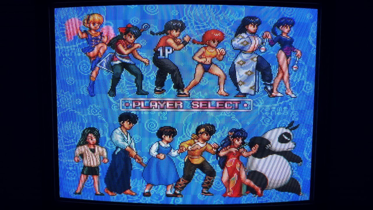 Ranma 1/2: Chougi Ranbu Hen on a CRT TV 📺