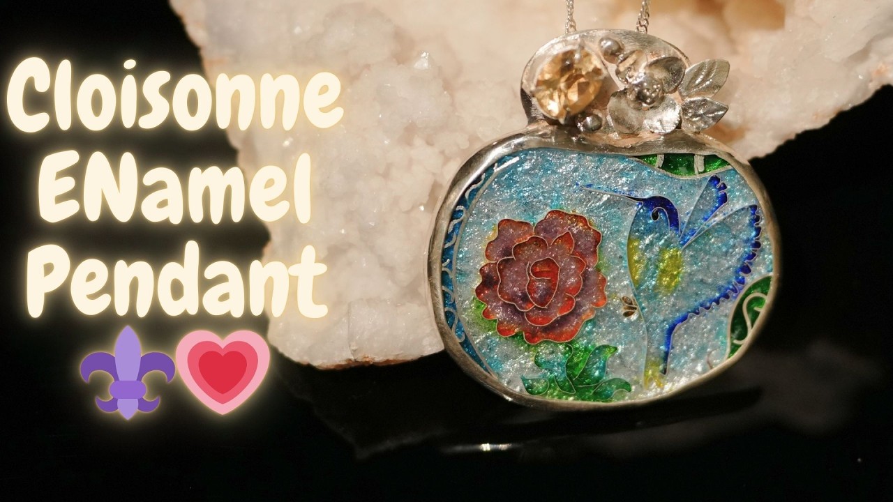 Handmade cloisonne hot enamel pendant ⚜️