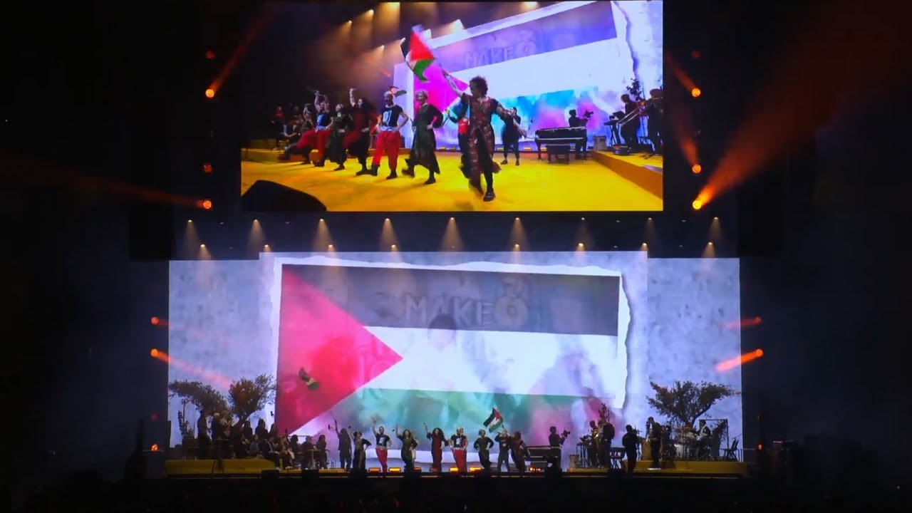 FERMIN MUGURUZA, NURIA PINO i ADALA DABKE | CONCERT-MANIFEST X PALESTINA