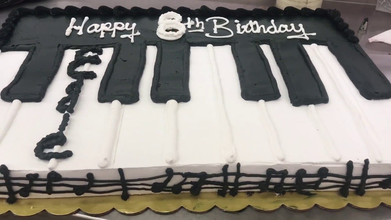 Pastel en forma de piano How to make Piano Cake.