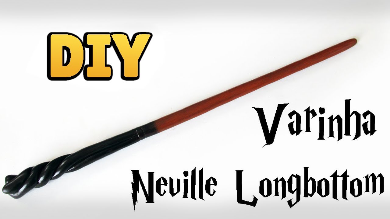 DIY: COMO FAZER VARINHA NEVILLE LONGBOTTOM (HARRY POTTER WANDS TUTORIAL) #diyhp